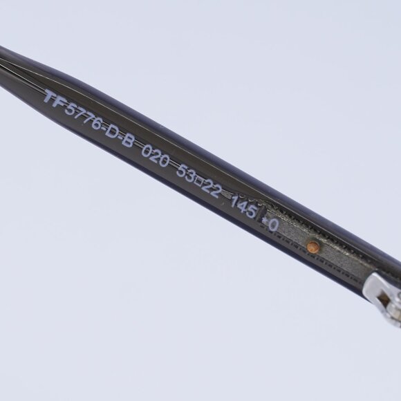 Tom Ford FT5776-D-B 020 Eyeglasses Grey 53mm Square Frame, Blue Light Block - Picture 4 of 9